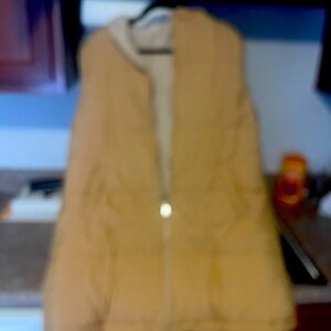 Long puffer vest